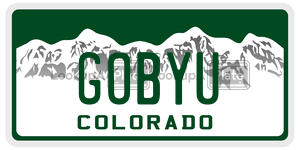 GOBYU  license plate in CO