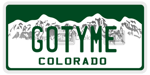 GOTYME  license plate in CO