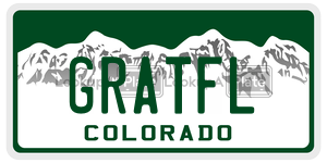 GRATFL  license plate in CO