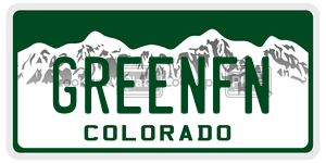 GREENFN  license plate in CO