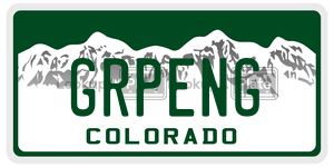 GRPENG  license plate in CO