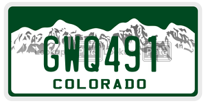 GWQ491  license plate in CO