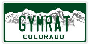 GYMRAT  license plate in CO