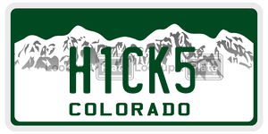 H1CK5  license plate in CO