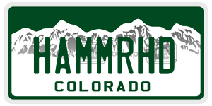 HAMMRHD  license plate in CO