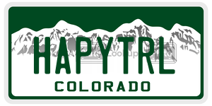 HAPYTRL  license plate in CO