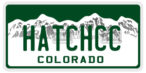 HATCHCC  license plate in CO