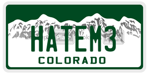 HATEM3  license plate in CO