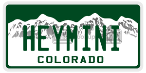 HEYMINI  license plate in CO