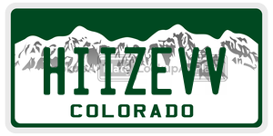 HIIZEVV  license plate in CO