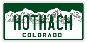 HOTHACH license plate in Colorado
