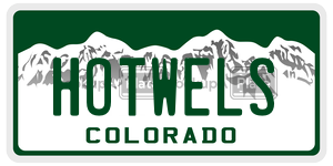 HOTWELS  license plate in CO