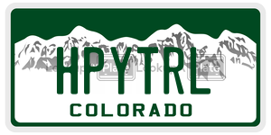 HPYTRL  license plate in CO