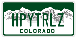 HPYTRLZ  license plate in CO