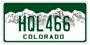 HQL466  license plate in CO