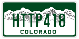 HTTP418  license plate in CO
