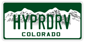 HYPRDRV  license plate in CO