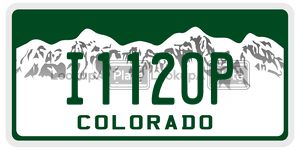 I112OP  license plate in CO