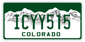 ICYY515 license plate in Colorado