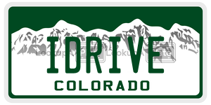 IDRIVE  license plate in CO