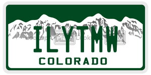 ILYTMW  license plate in CO
