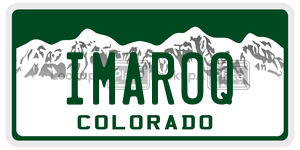 IMAROQ  license plate in CO
