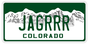 JAGRRR  license plate in CO
