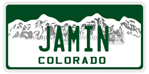 JAMIN  license plate in CO