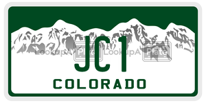 JC1  license plate in CO