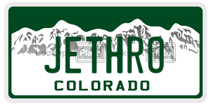 JETHRO  license plate in CO