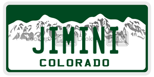 JIMINI  license plate in CO