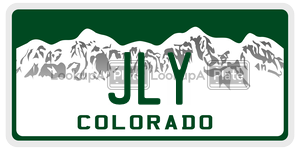 JLY  license plate in CO