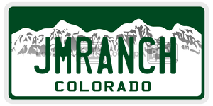 JMRANCH  license plate in CO