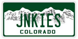 JNKIES  license plate in CO