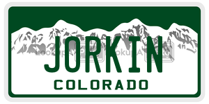 JORKIN  license plate in CO