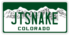 JTSNAKE  license plate in CO