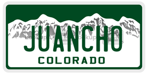 JUANCHO  license plate in CO