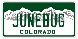 JUNEBUG license plate in Colorado