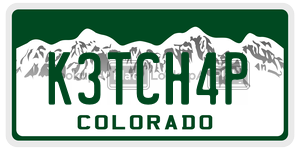 K3TCH4P  license plate in CO