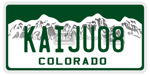 KAIJUO8  license plate in CO