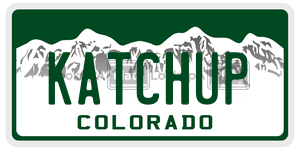 KATCHUP  license plate in CO