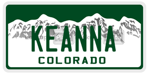 KEANNA  license plate in CO