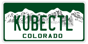 KUBECTL  license plate in CO