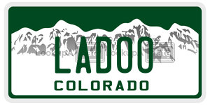 LADOO  license plate in CO