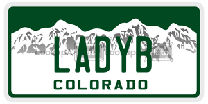 LADYB  license plate in CO