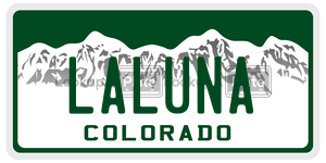 LALUNA  license plate in CO