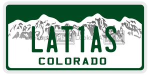 LAT1AS  license plate in CO