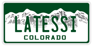 LATESSI  license plate in CO