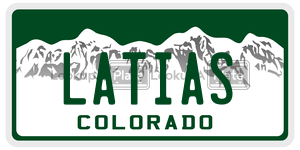 LATIAS  license plate in CO