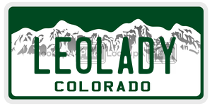 LEOLADY  license plate in CO